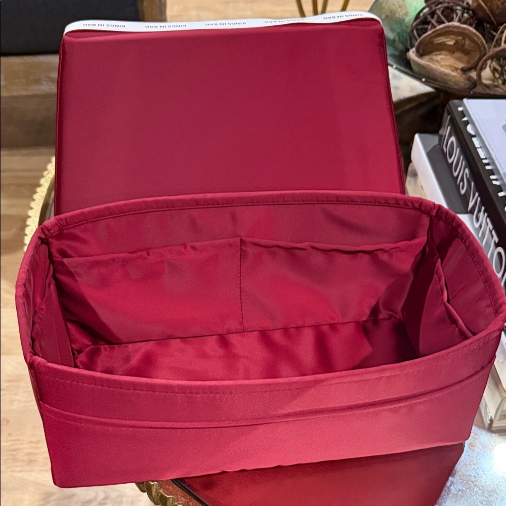 Birkin 35 Kings in a Bag - Insert and Storage Pillow in Rouge Grenat